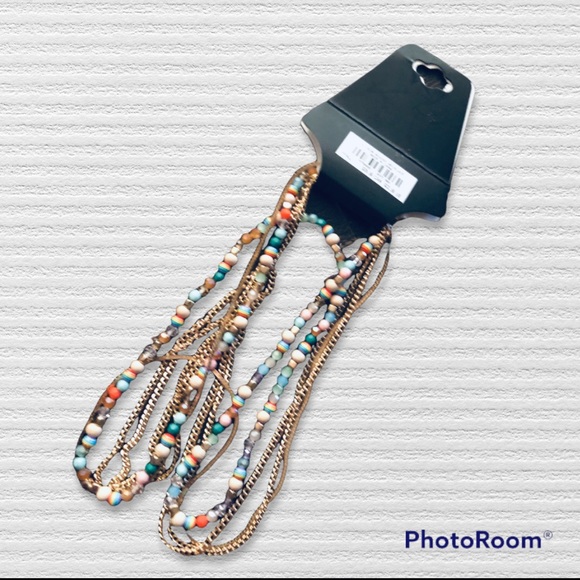 Brand new Torrid Multi 4 Layered Beaded Necklace - Picture 4 of 4